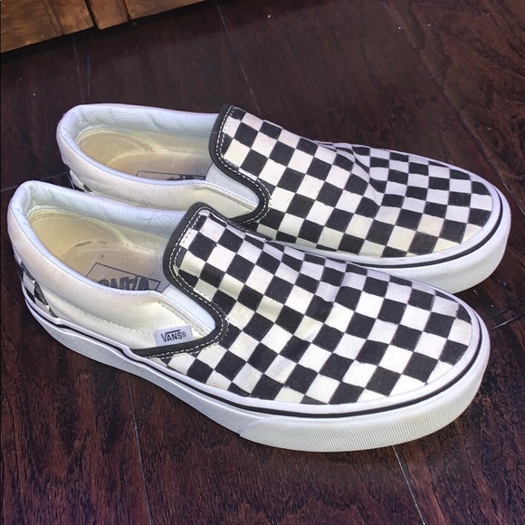 checkered vans poshmark